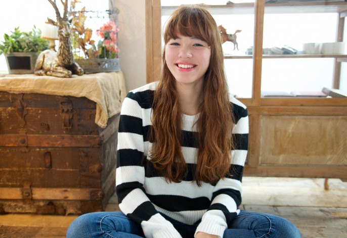 ショートバングウェーブ